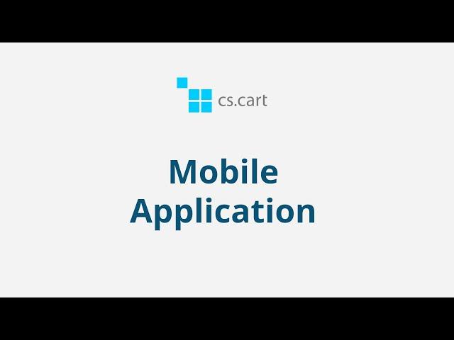 CS-Cart Multi-Vendor: Mobile Application for Multi-Vendor