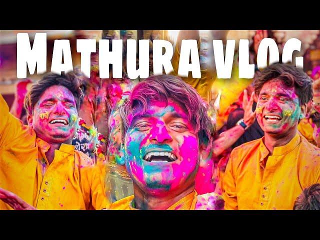 Radha Krishna Ji Ki Holi Khelke Maja Aa gaya |  Mathura Holi Vlog | Bihari Ladka