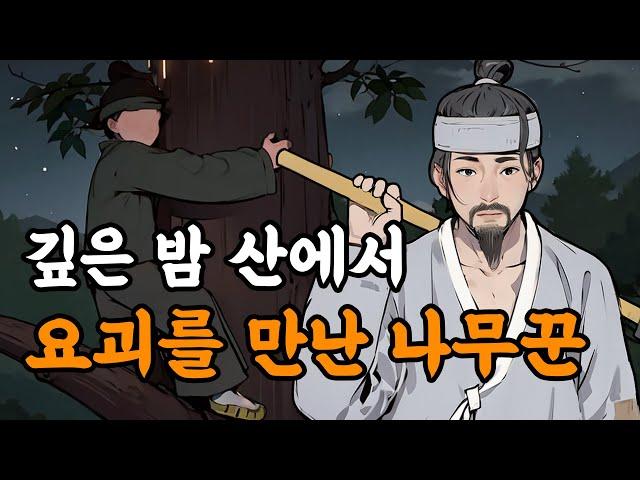 [야담설화 124] 산에서 요괴를 만난 나무꾼 - 옛날이야기, 야담, 설화, 야사,