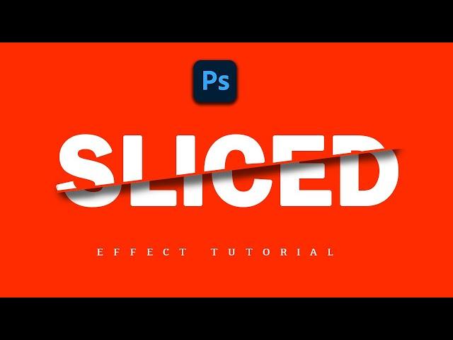 Sliced Text Effect in Photoshop