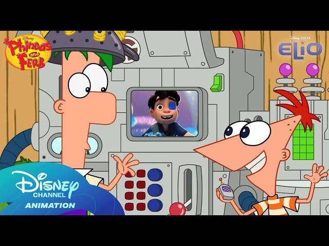 Phineas and Ferb meet Elio! | Disney & Pixar’s Elio  | In Theaters Friday | @disneychannelanimation