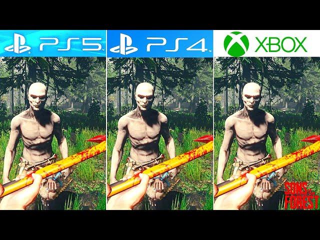 Sons of The Forest PS5 vs PS4 vs XBOX