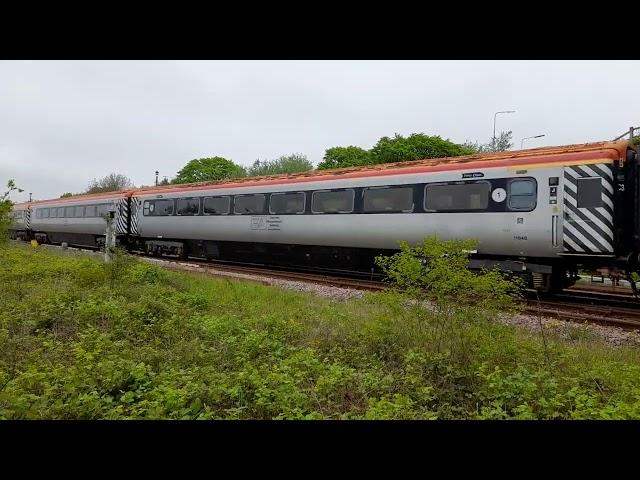 37418'An Comunn Gaidhealach' arrives at great yarmouth with a variety of different coaches--12/5/23