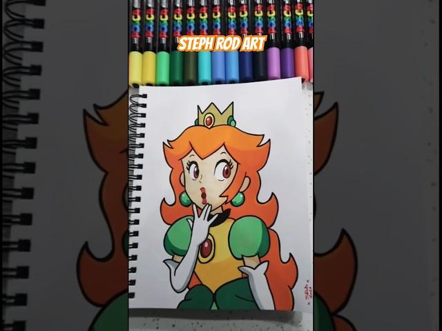 I Turned Princess Peach Into Bowser  #satisfying #art #viral #shorts