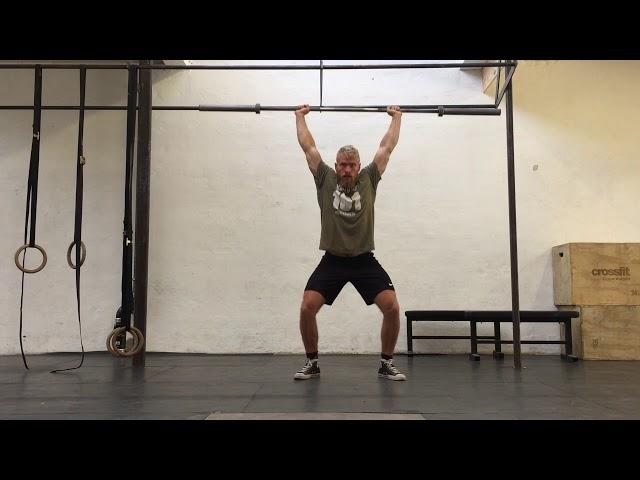 The Weightlifting 101 Power Clean & Push Jerk Warm-Up (empty barbell)