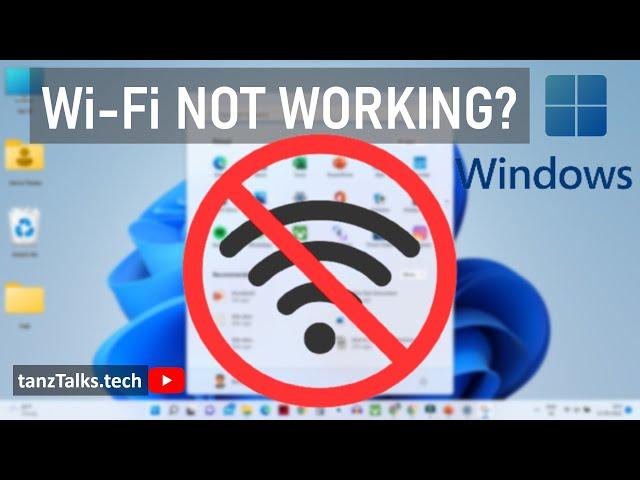 WiFi Not Working on Windows 11 | WiFi Problem in Laptop