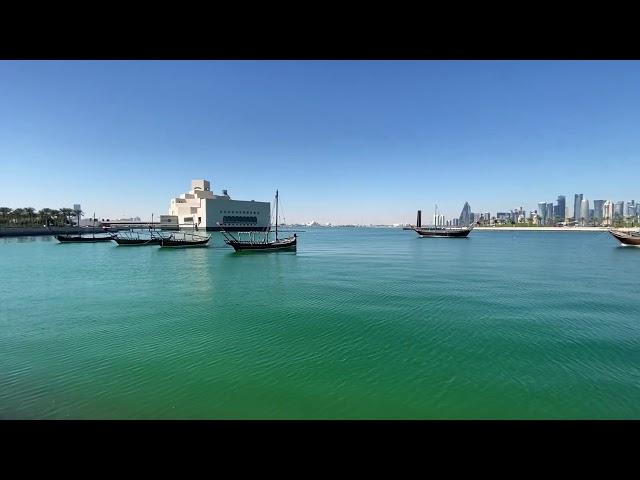 4K Virtual Walking Tour to the Most Scenic Place of Doha