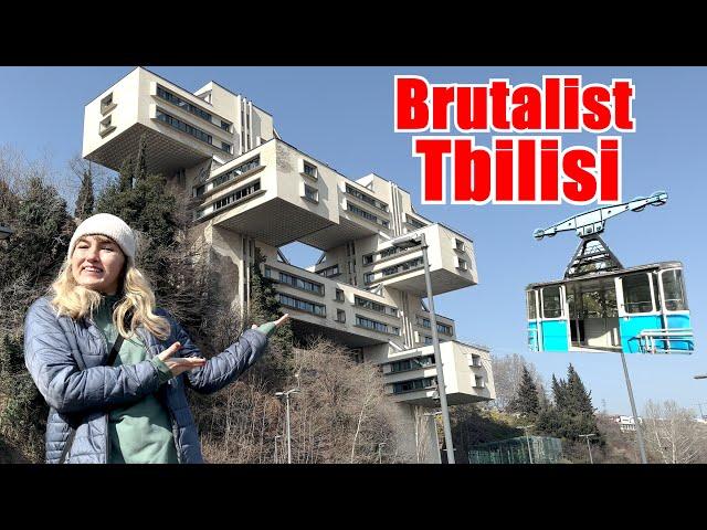 Soviet, Brutalist architecture of Tbilisi - Georgia #soviettbilisitour #brutalistarchitecture