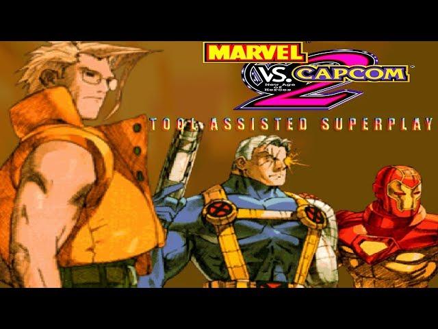 Marvel vs Capcom 2 - Ironman|Charlie|Cable【TAS】