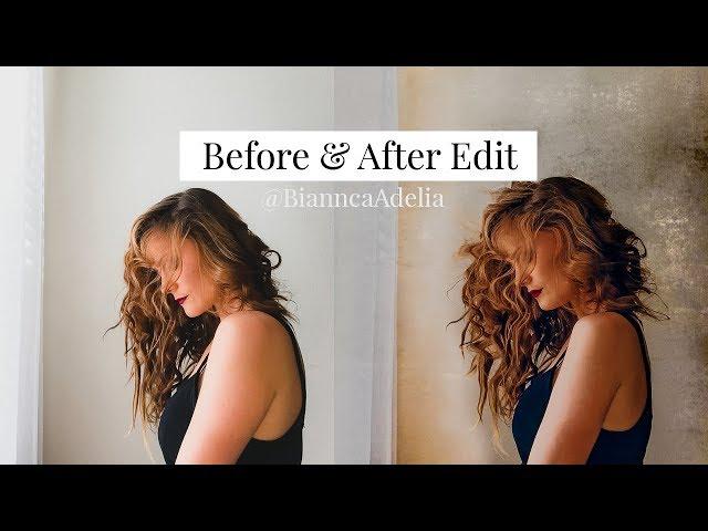 Retouching Process - Self Portrait by window light - Before/After