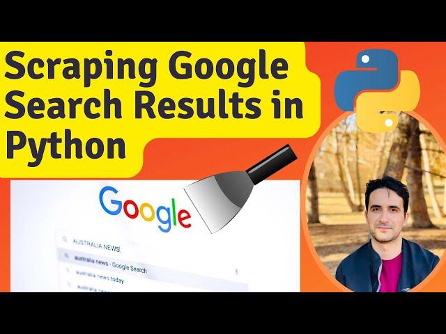 Scraping google search results using python