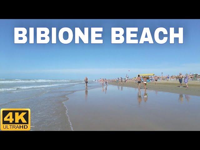 Bibione Italien,  Beach Walking Tour 4K UHD