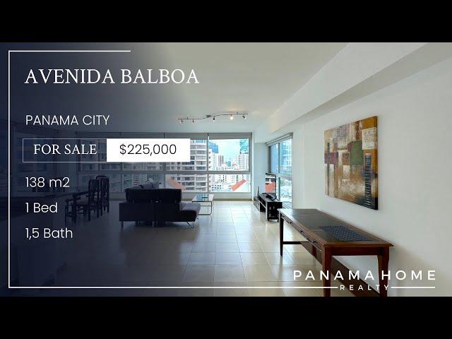 $225,000 Fully furnished 1 bedroom apartment for sale in Avenida Balboa