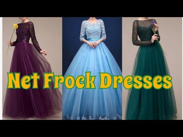 ||Trending Net Long Frock Designing collection|| Fancy Net Frock Dresses||Party wear Net Dresses||