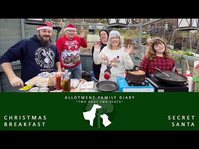 Christmas Eve Breakfast & Secret Santa with the Allotment Family Diary