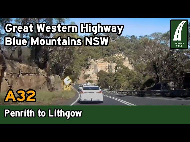 Driving through the Blue Mountains - Penrith (Western Sydney) to Lithgow