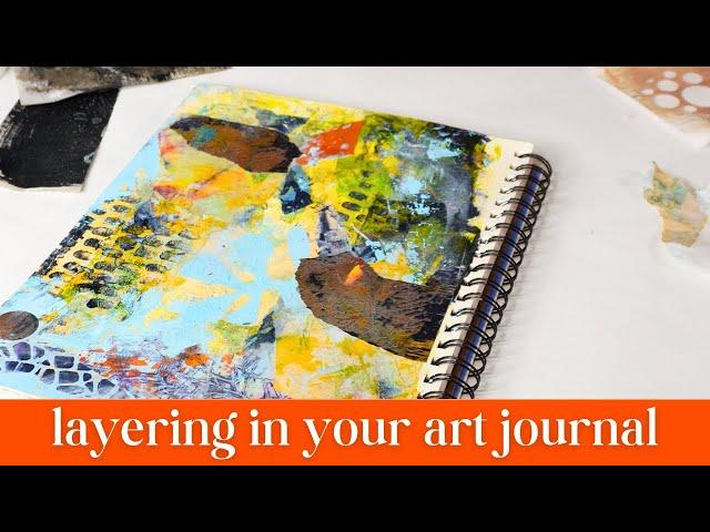 Mixed Media Art Journal Entry | Layers Create The Mystery