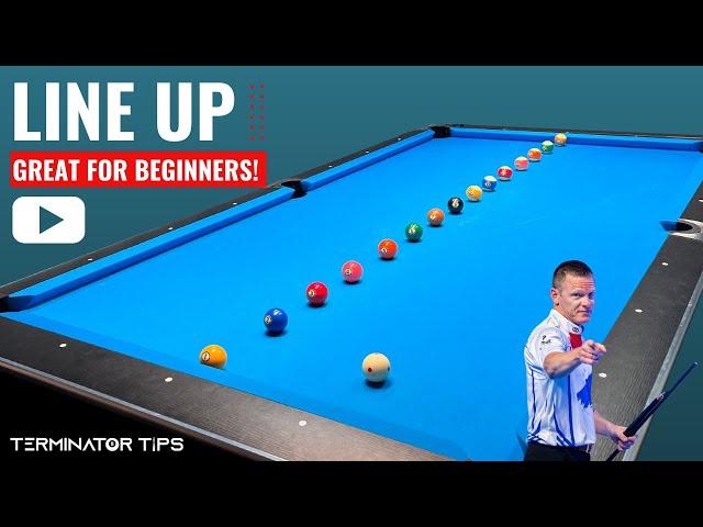 "THE LINE UP" - Basic Ball Pocketing And Angles For Beginner Pool Players