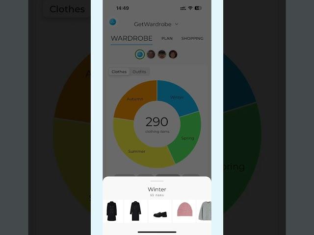 Tired of a cluttered closet? Organize your clothes easily with the GetWardrobe app #organization