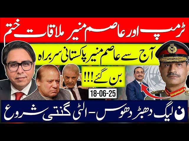 Trump  ASIM Meeting Concludes-  Change in Pak Politics- ASIM New Head- PMLN Used & Discarded