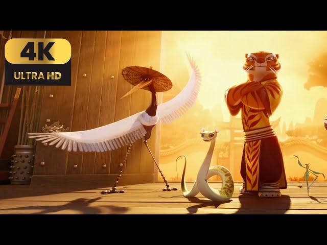 Kung fu panda 4 (2024) - Furious five returns scene [4K ULTRA HD]