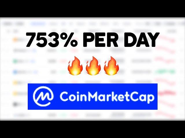  How to Trade Recently Added Coins on CoinMarketCap (753% Per Day)