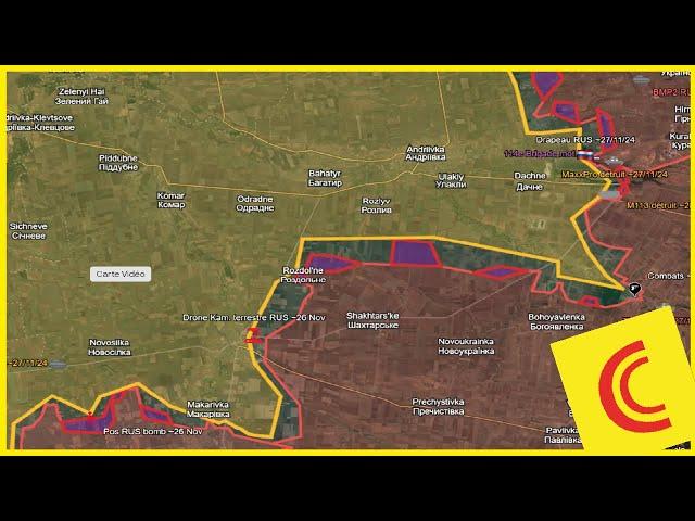 Conflit Ukraine 29/11/24 : Point de situation + comparatif LdF