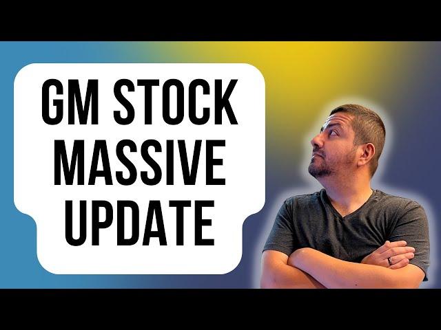 Huge News for GM Stock Investors | GM Stock Analysis | GM Stock News | GM Dividend Stock Analysis