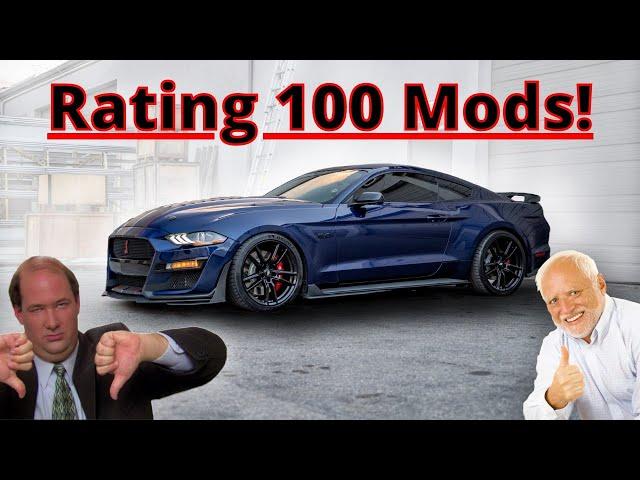 100 Car Mods Rated in 9 Minutes! - Interior, Exterior, & Performance