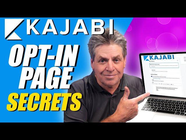 Kajabi Opt-In Pages & Forms - Step By Step