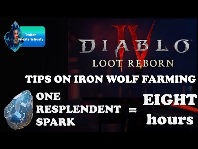 Diablo IV | Season 4 | Iron Wolf Honors Farming Tips | Resplendent Spark Uber Unique dexterisfrosty