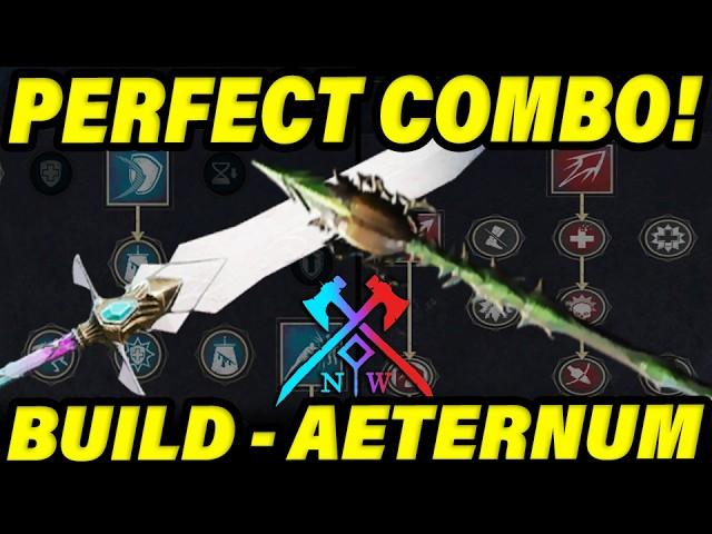 I DOMINATE New World Aeternum With The PERFECT SPEAR + GREAT SWORD COMBO! OP New World Class Guide!