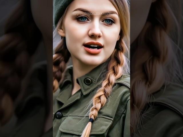 Proud Female Military Officer Singing KATYUSHA #proudfemalemilitary