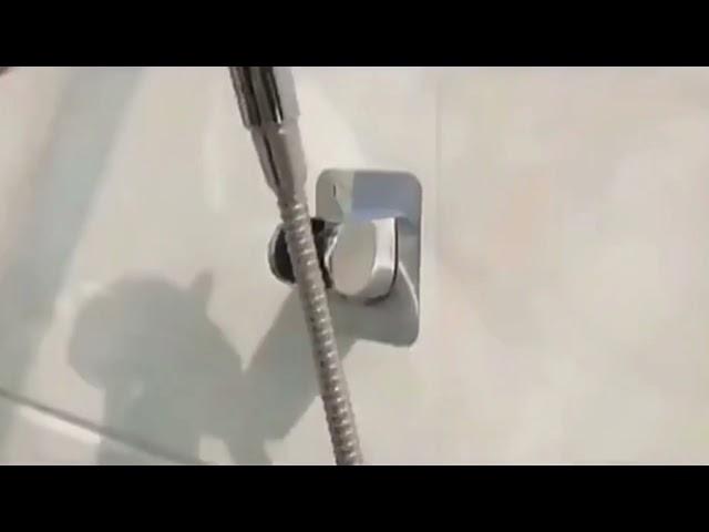 HS-100 Adjustable Self Adhesive Bath Shower Holder Wall Mounted Removable Handheld Shower Holder