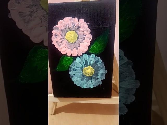 One strok method flower | Uncoded thread 
