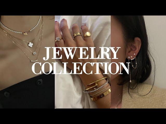 JEWELRY COLLECTION 2022 | everyday jewelry, try on, & favorite brands ft Cartier, Mejuri and more