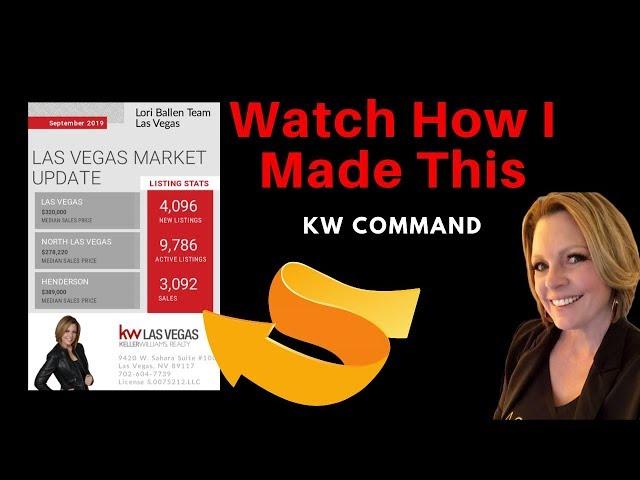 KW Command Training Video | LOOK How I Made This Design! Lori Ballen 2019