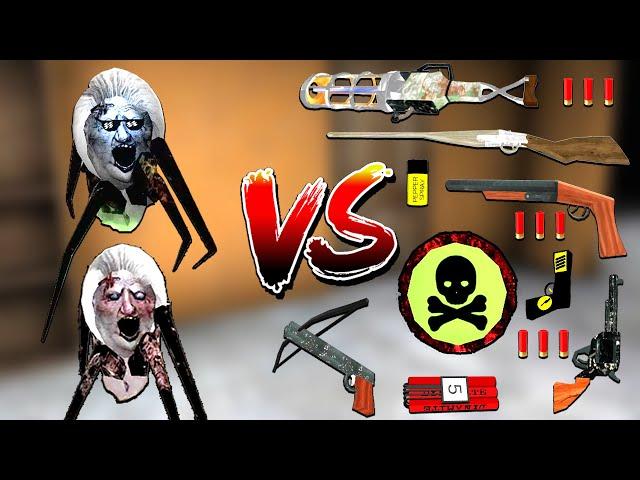 Using All New Weapons To Kill Spider Mom in Granny 1 2 3 All Remake Games