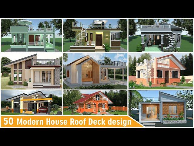 Best modern small house with Roof Deck Design Ideas