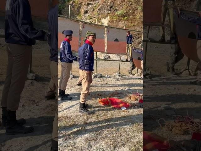 Firing Range e  Firing  target settlement 🫡 #police #wbp #shots #army #training #akm #viral