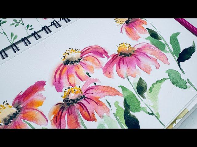 August morning play! Grab your brushes, sit outside and paint what you see!