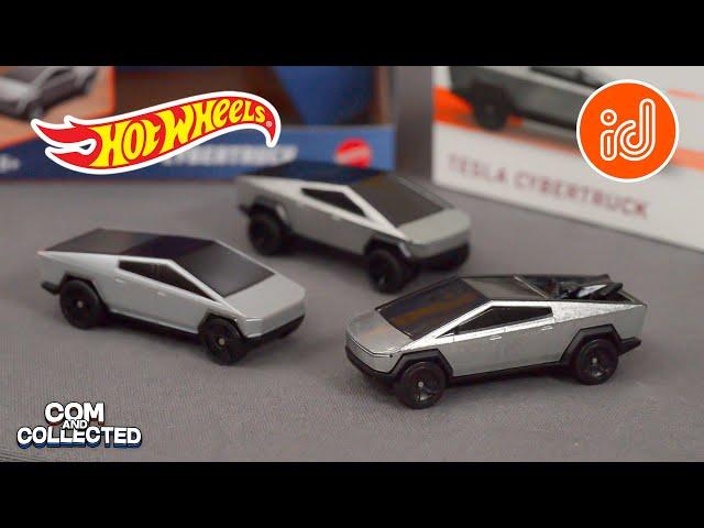 Let's open the Hot Wheels ID Tesla Cybertruck! (RC & Basic Comparison)