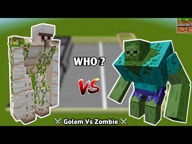 Mutant IRON Golem Vs Mutant Zombie Dengerous Battle In Minecraft