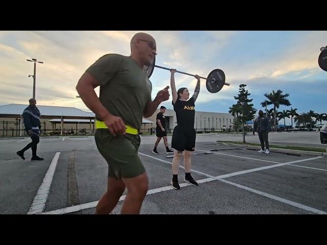 Morning PT with SgtMaj Rodriguez