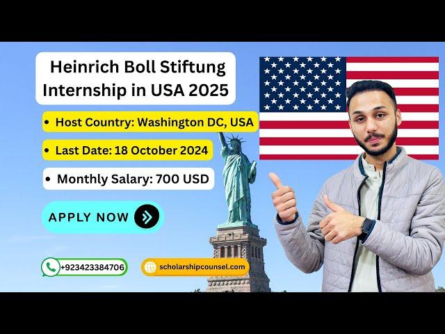 How to Apply for Heinrich Boll Internship USA 2025 | USA Internship 2025 | #USA #J1_VISA Sponsorship