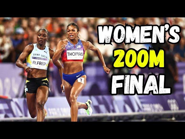 Gabby Thomas vs Julien Alfred Women's 200m FINAL II 2024 Olympic Games Paris 2024