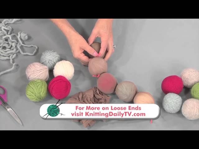 Stash Buster: Make Dryer Balls with Vickie Howell, from Knitting Daily TV Episode 1411