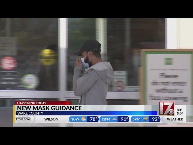 Wake County to discuss new mask guidance