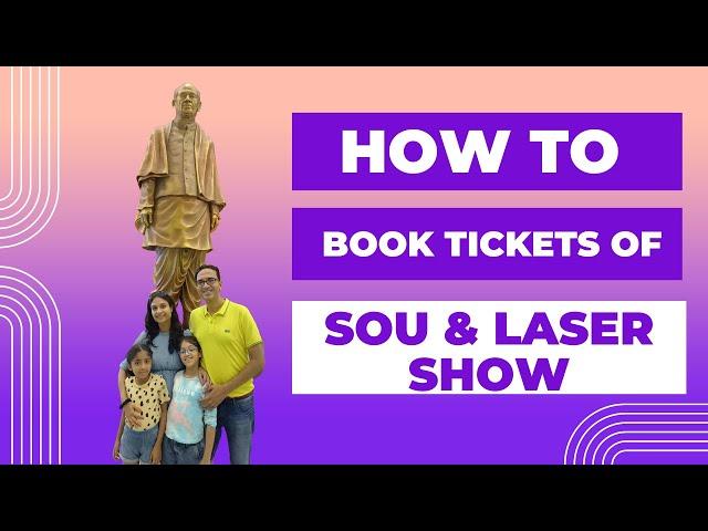 Statue of Unity Online Ticket Booking (2024) |Step by Step Guide|How to book SOU & Laser Show ticket