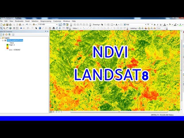 Calculate  NDVI Landsat 8 | Calculer NDVI Landsat 8